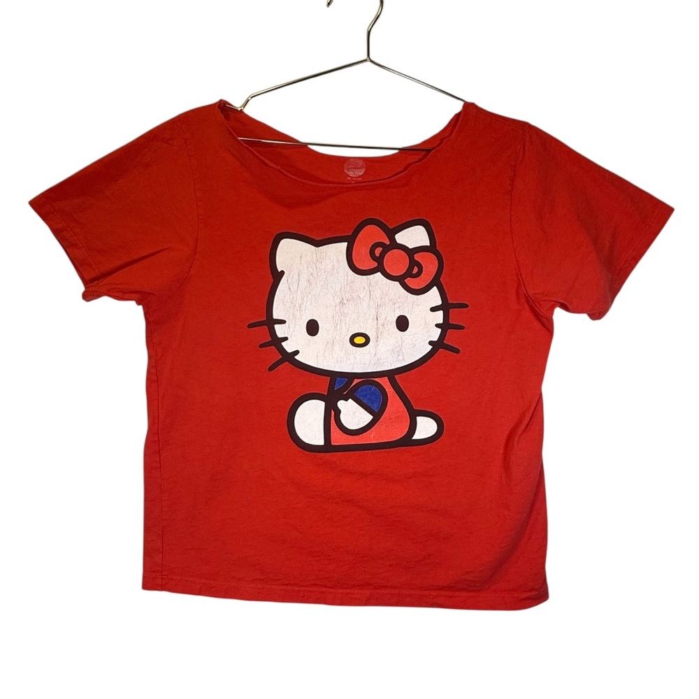 Sanrio Hello Kitty Bright Red Short Sleeve Tee Kids Size Small